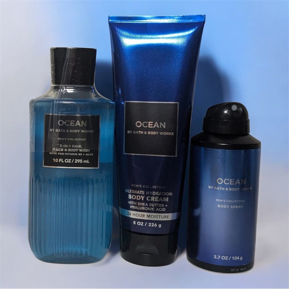 Bath & Body Works Ocean Men's Body Grooming Trio - Set of 3pc